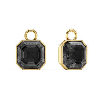 Asscher Mix Charms with Crystal Silver Night Crystals Gold Plated