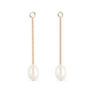 Petite Drop Freshwater Pearl Mix Charms Rose Gold Plated