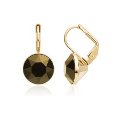Bella Earrings with 4 Carat Dorado Crystals Gold Plated