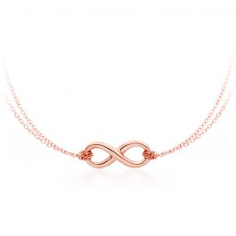 Double Bound Infinity Pendant Rose Gold 