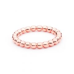 Circle of Bubbles Statement Stackable Ring Rose Gold Plated