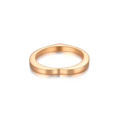 Arc of Love Basic Ring Rose Gold Plated