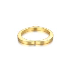 Arc of Love Basic Ring Gold Plated