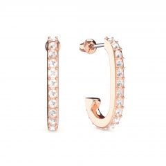 Eternity Mix Carrier Earrings 19mm Rose Gold Plated