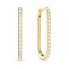 Grand Mix Carrier Earrings 31mm Gold Plated