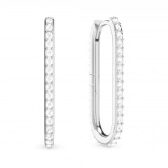 Grand Mix Carrier Earrings 31mm Silver Plated
