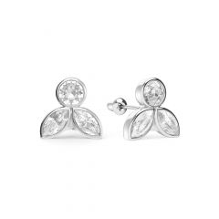 Ida Drop Mix Carrier Earrings Silver Plated