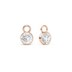Bella 1 Carat Mix Charms with Swarovski Crystals Rose Gold Plated
