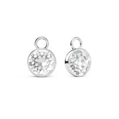 Bella 2 Carat Mix Charms with Clear Swarovski Crystals Rhodium Plated