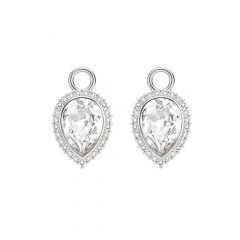 Angelic Pear Drop Mix Charms Platinum Plated