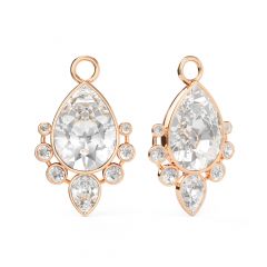 Valentina Drop Mix Charms Rose Gold Plated