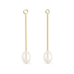Petite Drop Freshwater Pearl Mix Charms Gold Plated