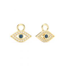 Evil Eye Mix Charms Montana Crystals Gold Plated