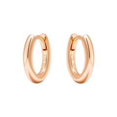 Minimal Mix Hoop Carrier Earrings in Sterling Silver Rose Gold Plated