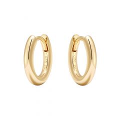 Minimal Mix Hoop Carrier Earrings in Sterling Silver Gold Plated
