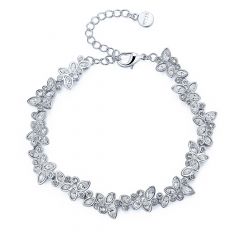 Enchanted Bracelet with Swarovski® Crystals Rhodium Plated