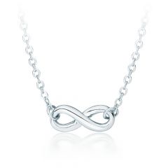 Infinity Petite Love Necklace Rhodium Plated