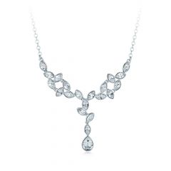 Tranquility Pendant with Swarovski® Crystals Rhodium Plated