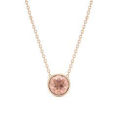 Bella 4 Carat Necklace Vintage Rose Crystal Rose Gold Plated