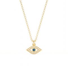 Evil Eye Pendant Montana Crystals Gold Plated