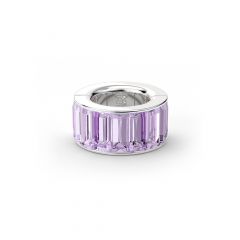 Eternity Magnetic Wine Charm with Violet Crystals Rhodium Plated