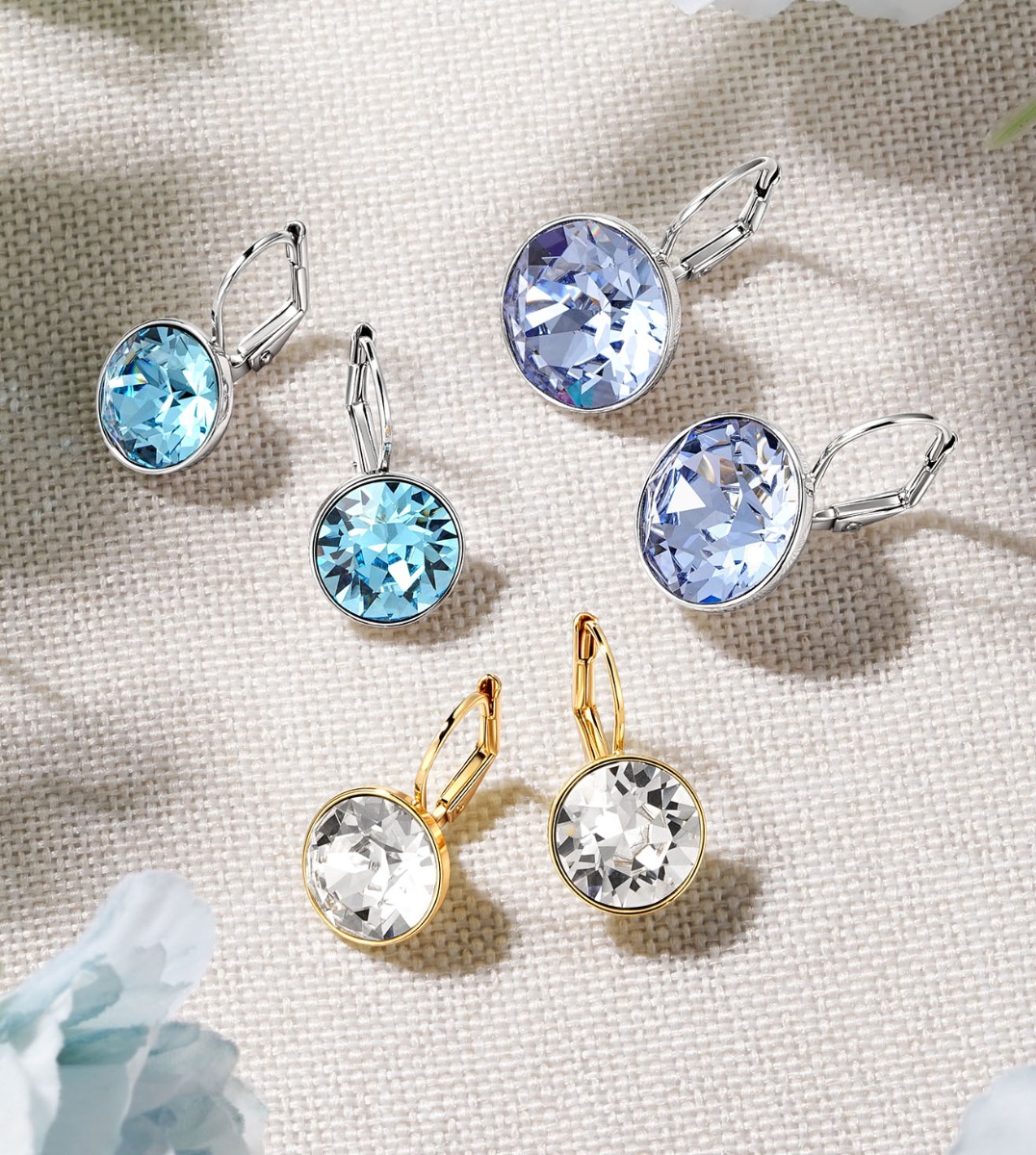 ASHI Diamond Stud Earrings 66300BLFGERWG-1.25 - Bella Jule Fine Jewelry